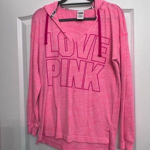 PINK light weight hoodie